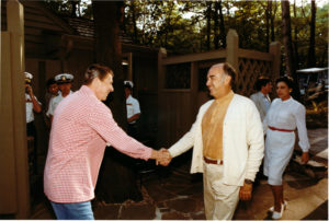 Ronald Regan y el ex presidente López P.