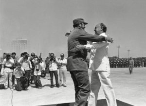 Encuentro entre Fidel Castro y José López Portillo 